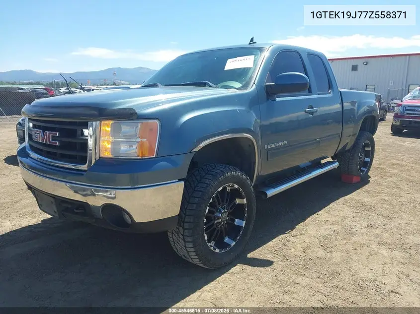 2007 GMC Sierra 1500 Slt VIN: 1GTEK19J77Z558371 Lot: 45546815