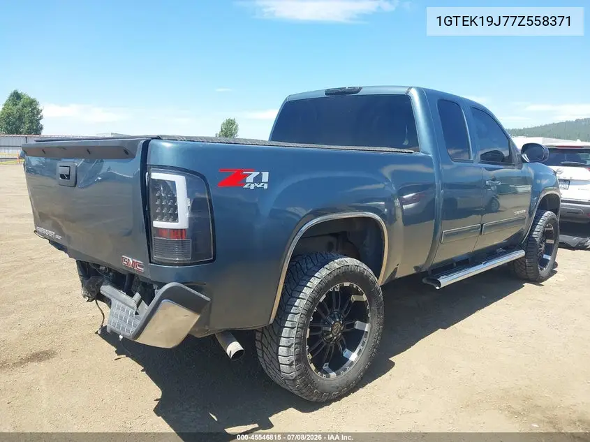 2007 GMC Sierra 1500 Slt VIN: 1GTEK19J77Z558371 Lot: 45546815