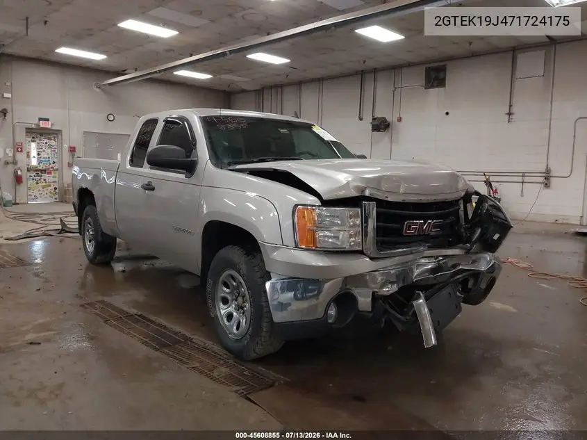 2007 GMC Sierra 1500 Work Truck VIN: 2GTEK19J471724175 Lot: 45608855