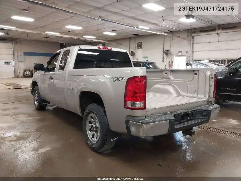 2007 GMC Sierra 1500 Work Truck VIN: 2GTEK19J471724175 Lot: 45608855