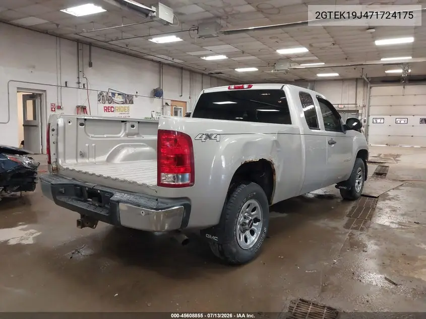 2007 GMC Sierra 1500 Work Truck VIN: 2GTEK19J471724175 Lot: 45608855