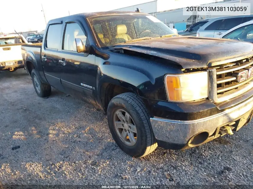 2GTEK13M381103059 2008 GMC Sierra 1500 Slt