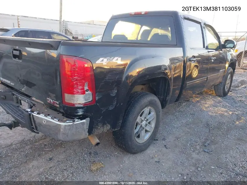 2GTEK13M381103059 2008 GMC Sierra 1500 Slt
