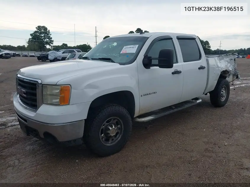 2008 GMC Sierra 2500Hd Work Truck VIN: 1GTHK23K38F196515 Lot: 45548463
