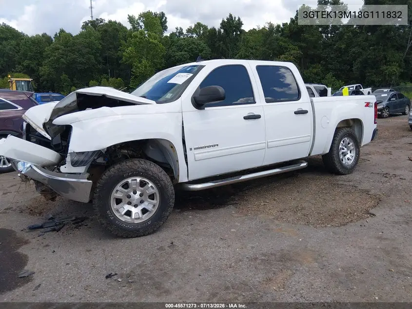 2008 GMC Sierra 1500 Sle1 VIN: 3GTEK13M18G111832 Lot: 45571273