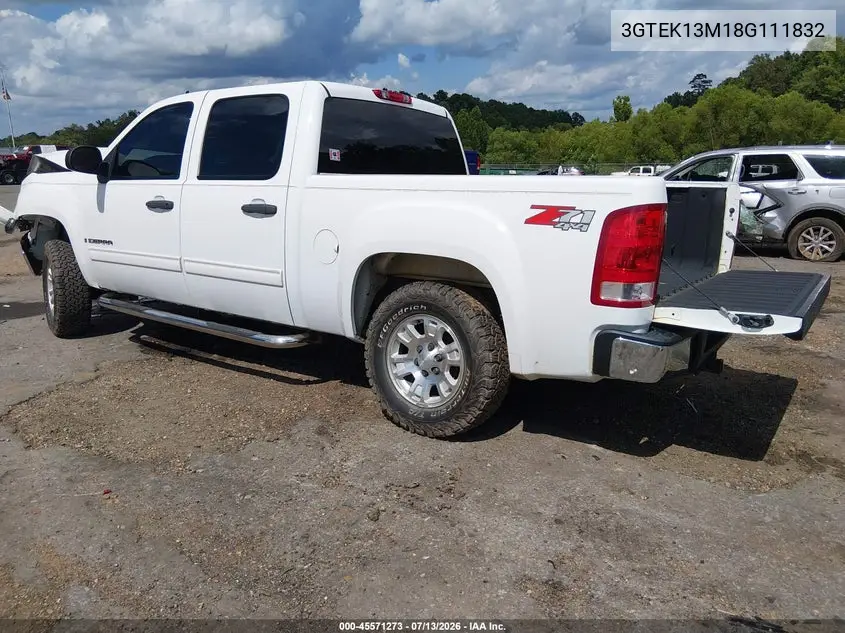 2008 GMC Sierra 1500 Sle1 VIN: 3GTEK13M18G111832 Lot: 45571273