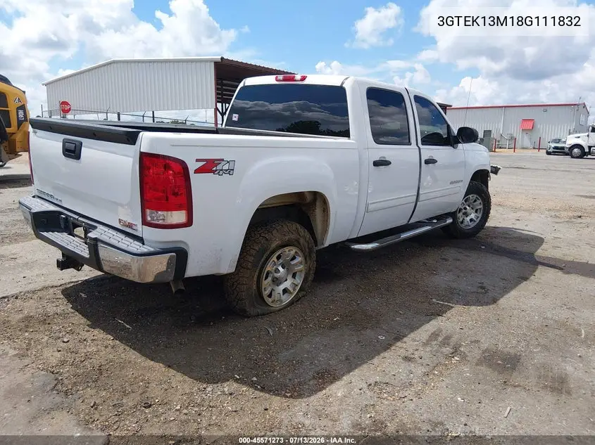 2008 GMC Sierra 1500 Sle1 VIN: 3GTEK13M18G111832 Lot: 45571273