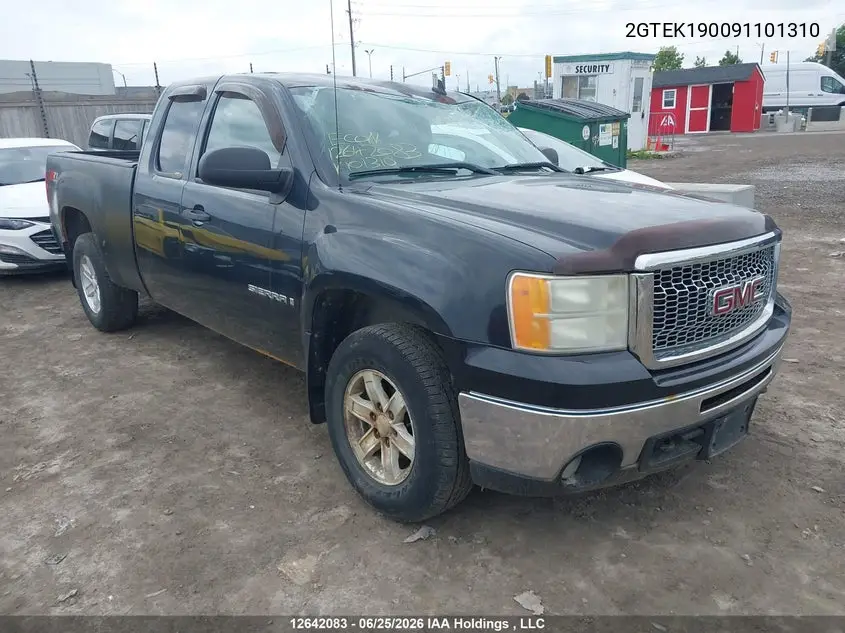 2009 GMC Sierra 1500 Sle/Slt/Wt VIN: 2GTEK190091101310 Lot: 12642083