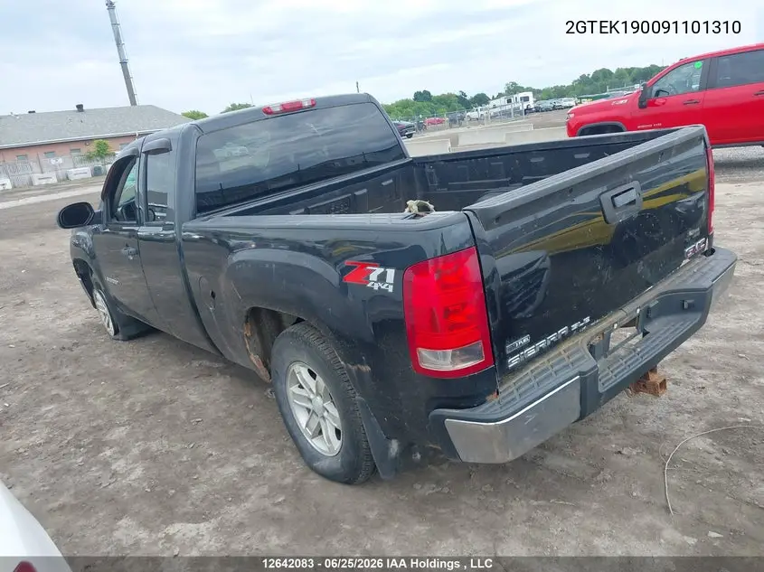 2009 GMC Sierra 1500 Sle/Slt/Wt VIN: 2GTEK190091101310 Lot: 12642083