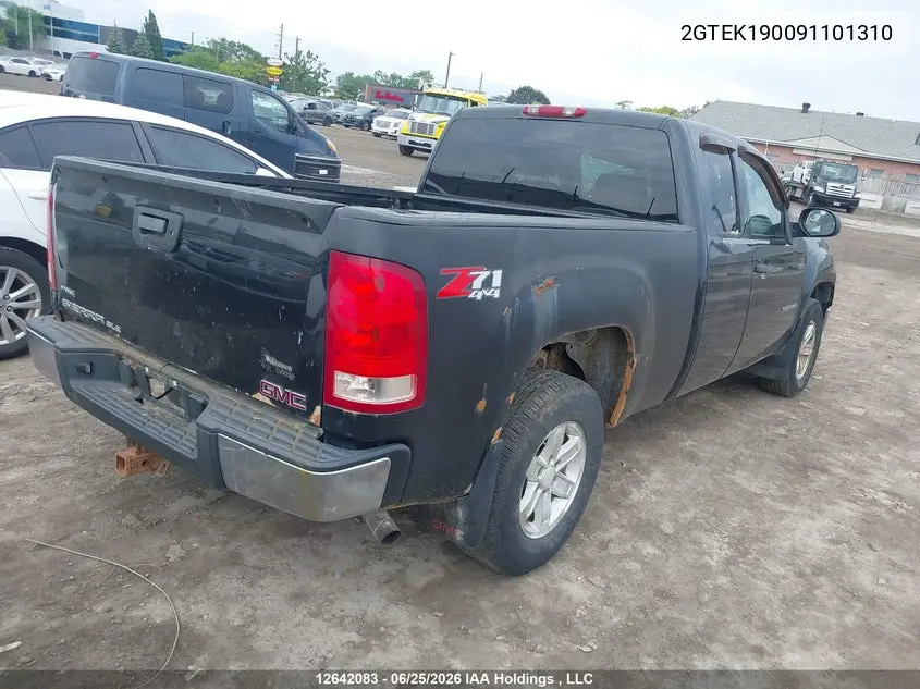 2009 GMC Sierra 1500 Sle/Slt/Wt VIN: 2GTEK190091101310 Lot: 12642083