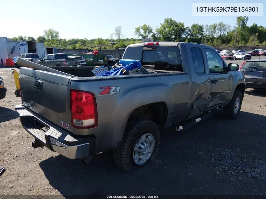 2009 GMC Sierra 2500Hd Sle VIN: 1GTHK59K79E154901 Lot: 45238056