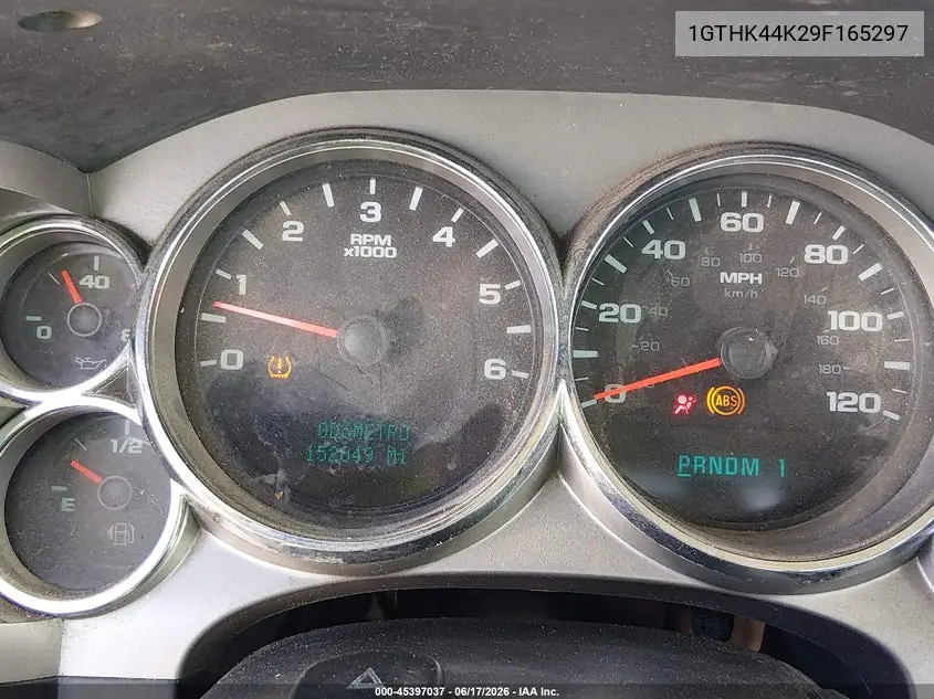 2009 GMC Sierra 2500Hd Work Truck VIN: 1GTHK44K29F165297 Lot: 45397037