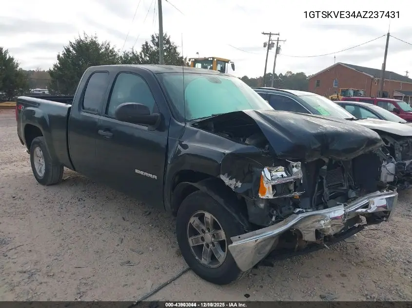 1GTSKVE34AZ237431 2010 GMC Sierra 1500 Sle