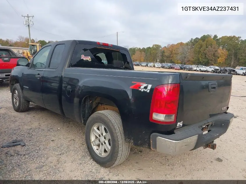 1GTSKVE34AZ237431 2010 GMC Sierra 1500 Sle