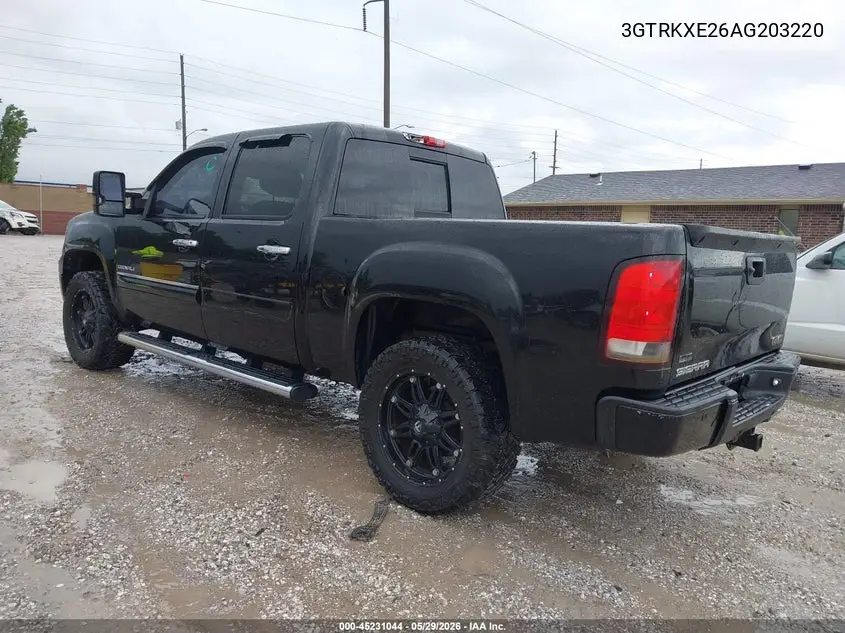 2010 GMC Sierra 1500 Denali VIN: 3GTRKXE26AG203220 Lot: 45231044