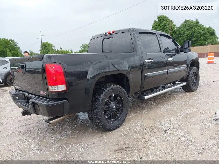 2010 GMC Sierra 1500 Denali VIN: 3GTRKXE26AG203220 Lot: 45231044