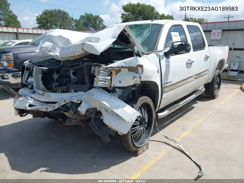 2010 GMC Sierra 1500 Denali VIN: 3GTRKXE23AG189583 Lot: 45406068