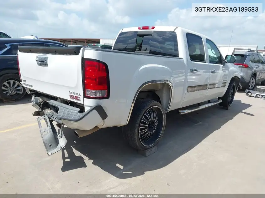 2010 GMC Sierra 1500 Denali VIN: 3GTRKXE23AG189583 Lot: 45406068