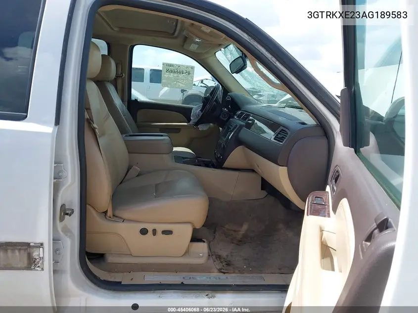 2010 GMC Sierra 1500 Denali VIN: 3GTRKXE23AG189583 Lot: 45406068