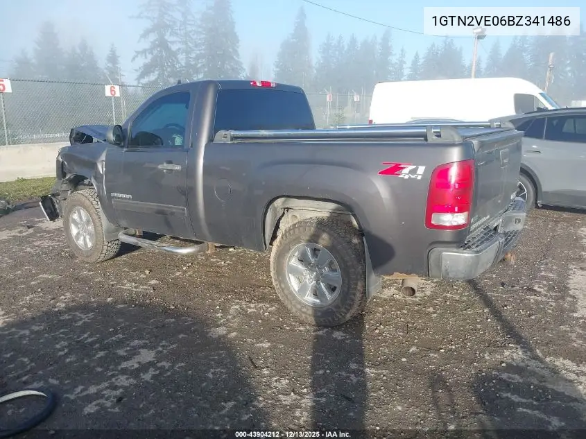 1GTN2VE06BZ341486 2011 GMC Sierra 1500 Sle