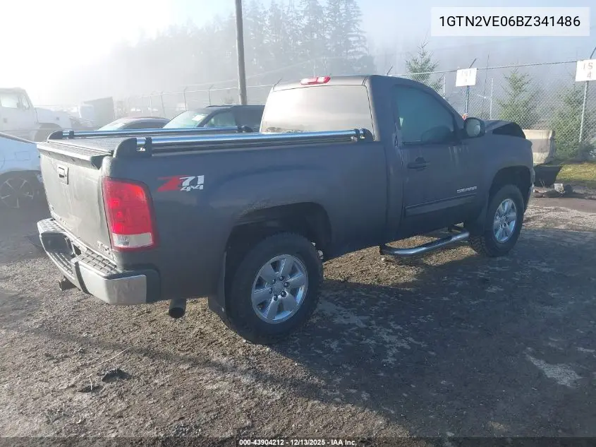 1GTN2VE06BZ341486 2011 GMC Sierra 1500 Sle