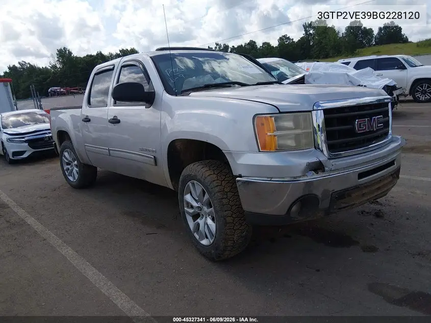 2011 GMC Sierra 1500 Sle VIN: 3GTP2VE39BG228120 Lot: 45327341