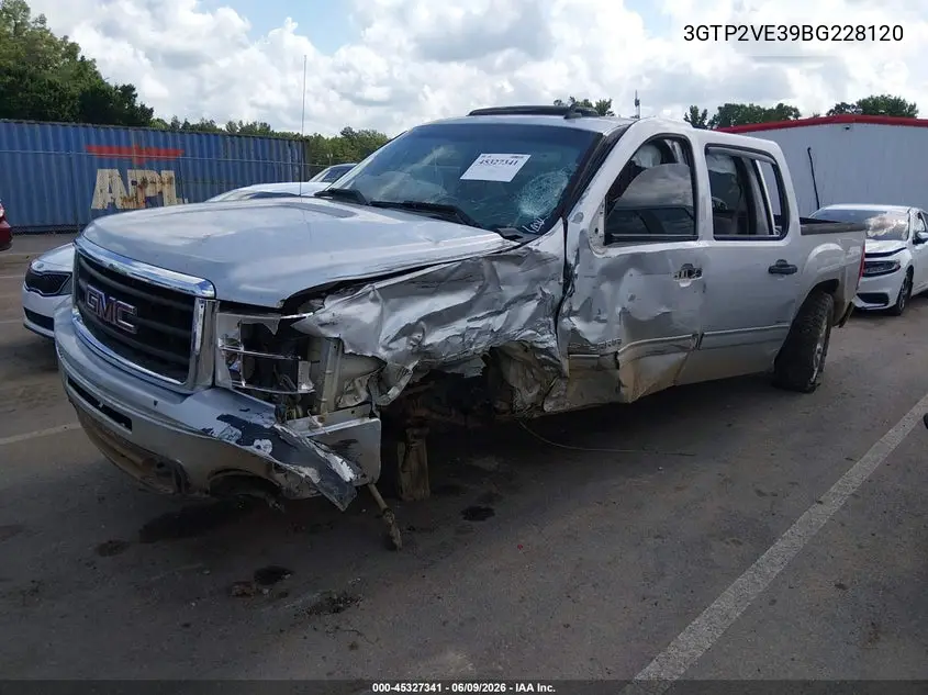 2011 GMC Sierra 1500 Sle VIN: 3GTP2VE39BG228120 Lot: 45327341