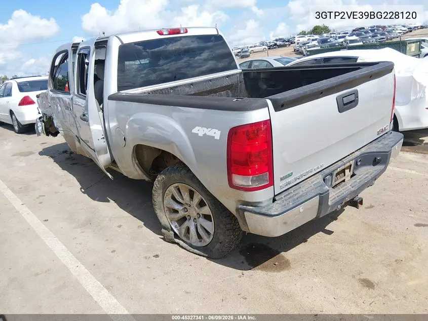 2011 GMC Sierra 1500 Sle VIN: 3GTP2VE39BG228120 Lot: 45327341