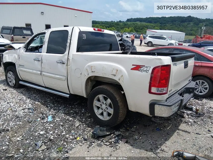 2011 GMC Sierra 1500 Sle VIN: 3GTP2VE34BG385957 Lot: 45407490