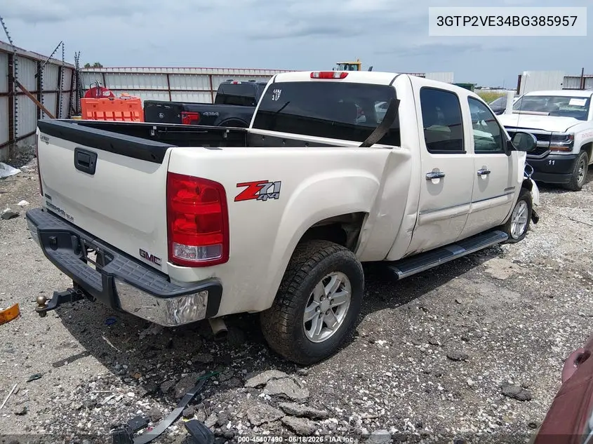 2011 GMC Sierra 1500 Sle VIN: 3GTP2VE34BG385957 Lot: 45407490