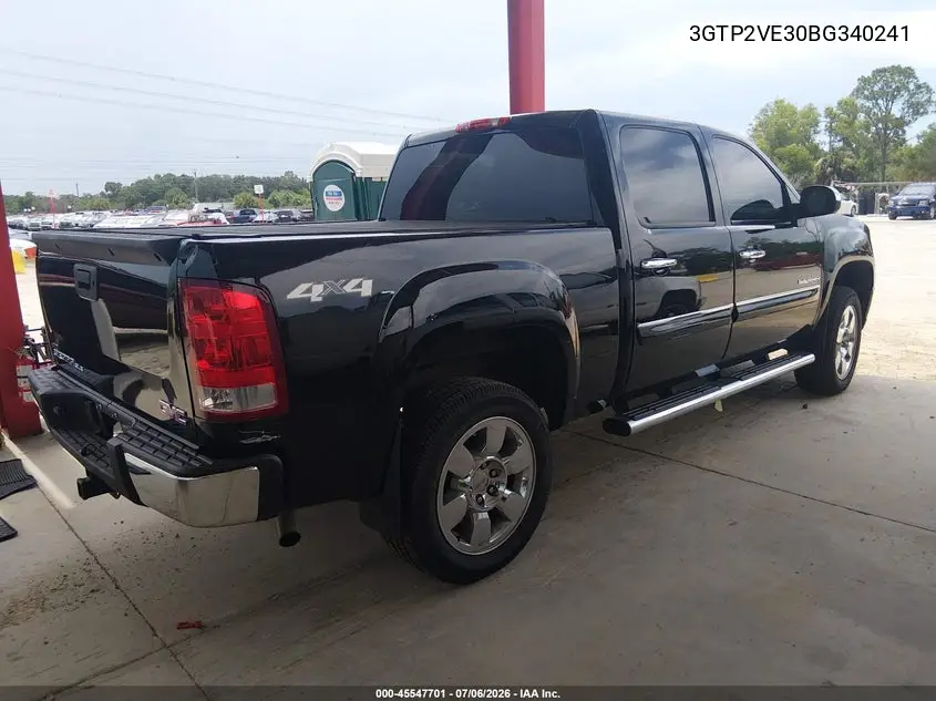 2011 GMC Sierra 1500 Sle VIN: 3GTP2VE30BG340241 Lot: 45547701