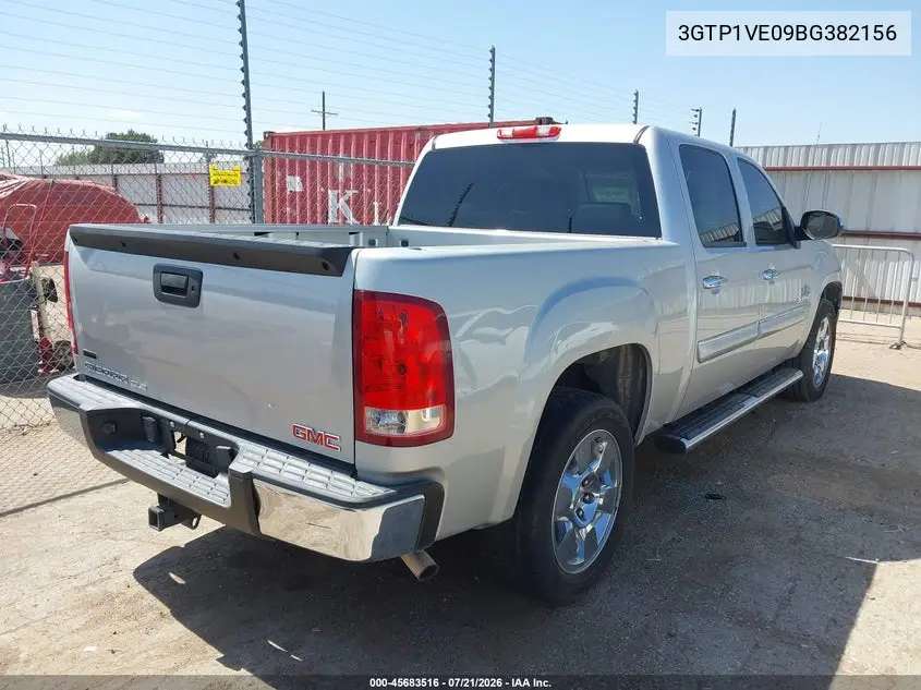 2011 GMC Sierra 1500 Sle VIN: 3GTP1VE09BG382156 Lot: 45683516