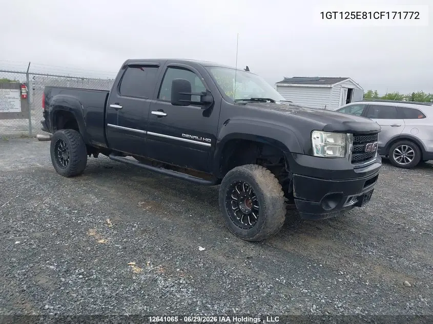 2012 GMC Sierra 2500Hd Denali VIN: 1GT125E81CF171772 Lot: 12641065