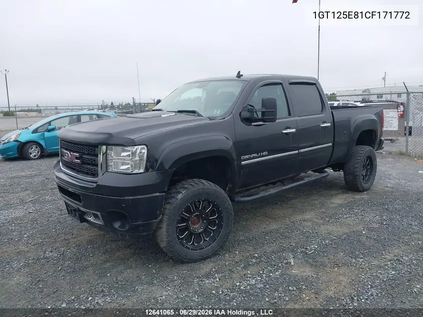 2012 GMC Sierra 2500Hd Denali VIN: 1GT125E81CF171772 Lot: 12641065
