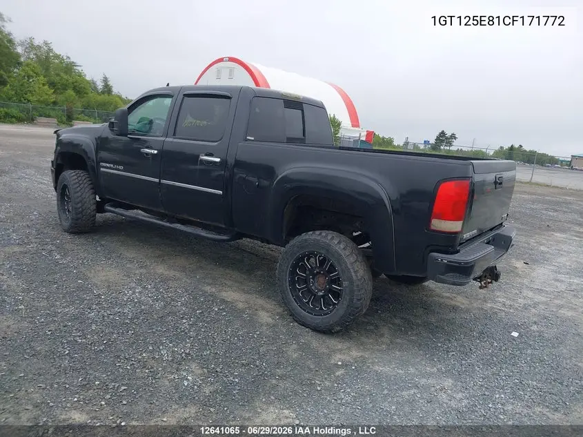 2012 GMC Sierra 2500Hd Denali VIN: 1GT125E81CF171772 Lot: 12641065