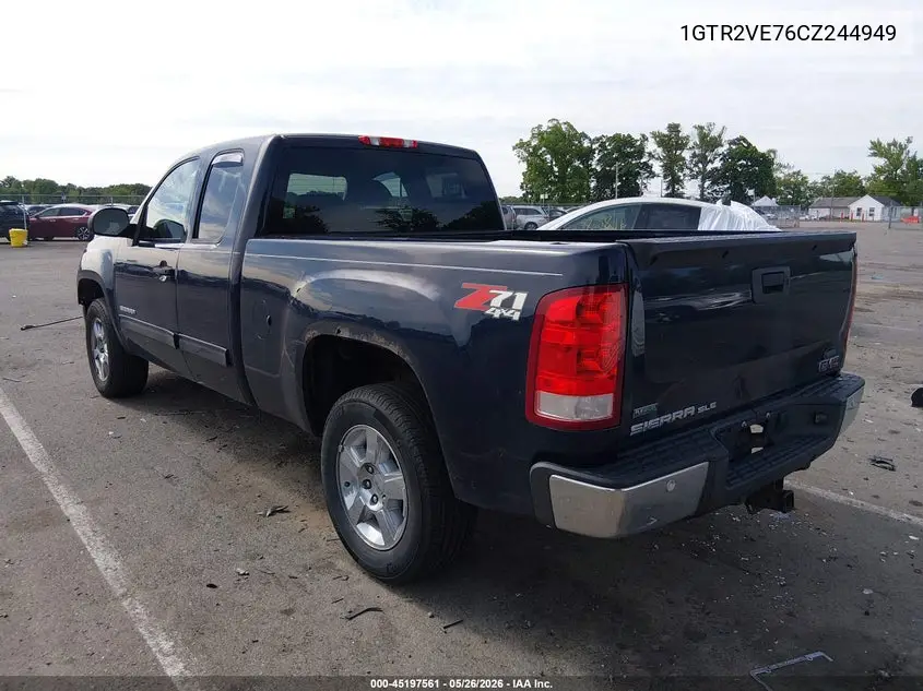 2012 GMC Sierra 1500 Sle VIN: 1GTR2VE76CZ244949 Lot: 45197561