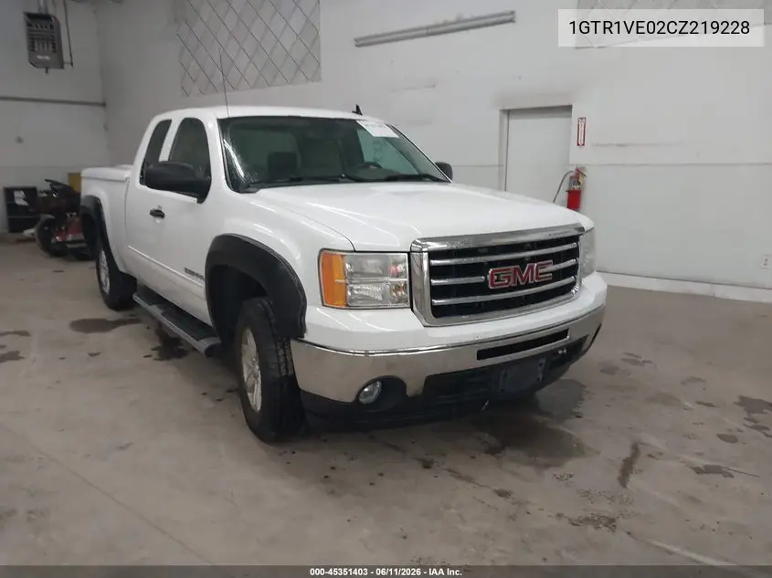 2012 GMC Sierra 1500 Sle VIN: 1GTR1VE02CZ219228 Lot: 45351403