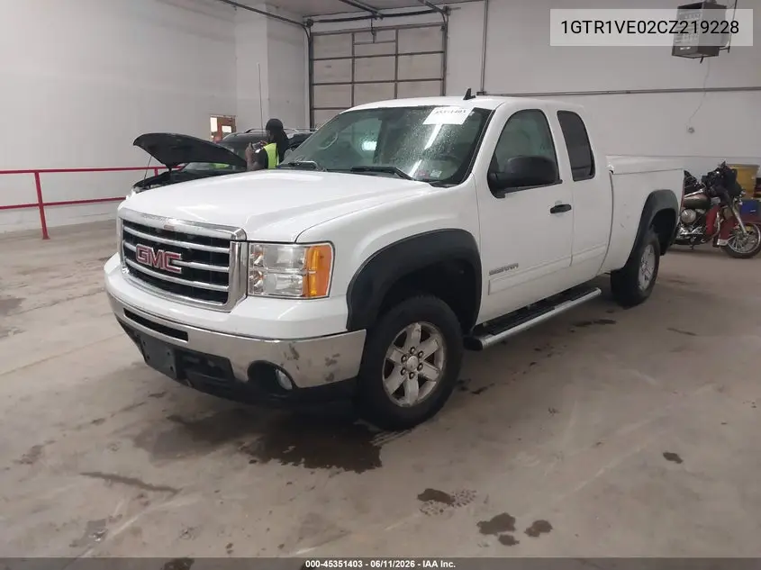2012 GMC Sierra 1500 Sle VIN: 1GTR1VE02CZ219228 Lot: 45351403
