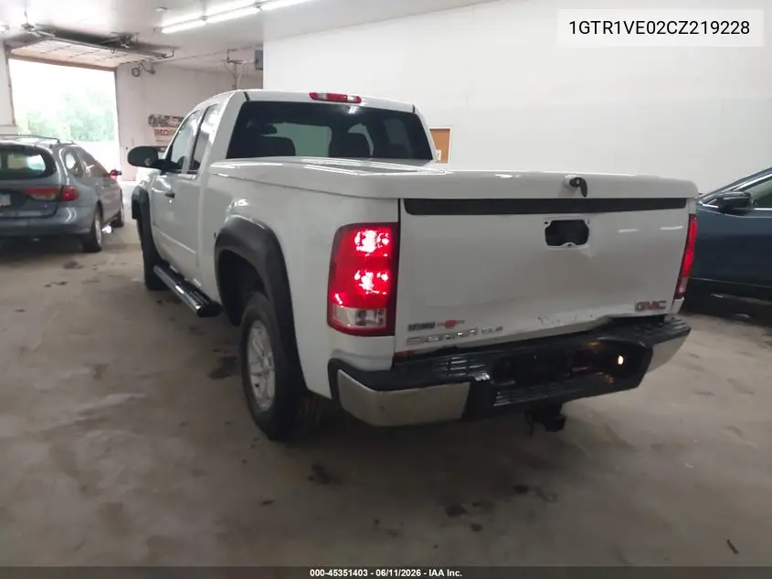 2012 GMC Sierra 1500 Sle VIN: 1GTR1VE02CZ219228 Lot: 45351403