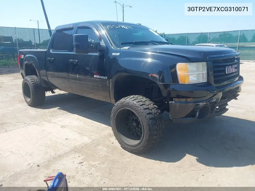 2012 GMC Sierra 1500 Sle VIN: 3GTP2VE7XCG310071 Lot: 45587831