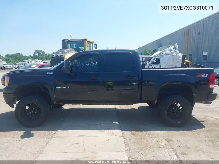 2012 GMC Sierra 1500 Sle VIN: 3GTP2VE7XCG310071 Lot: 45587831