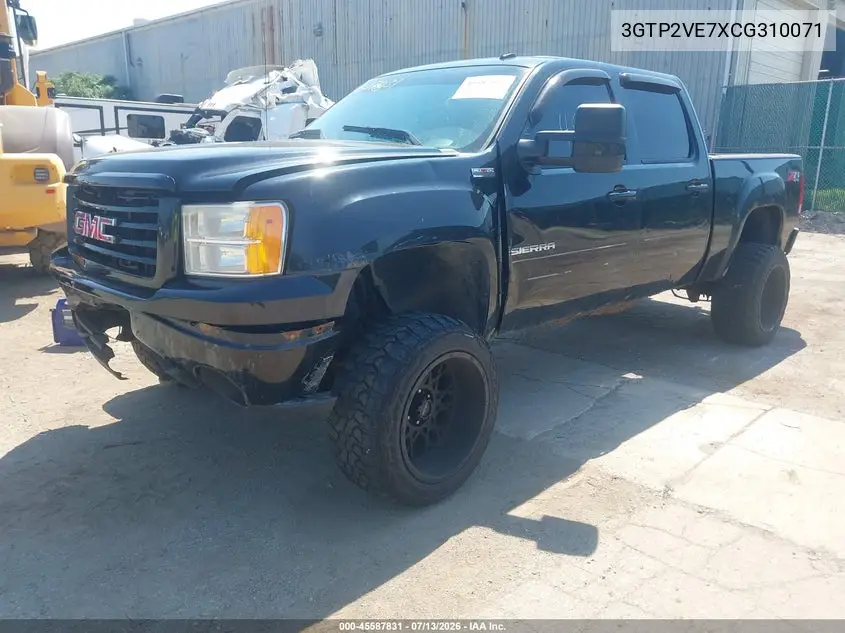 2012 GMC Sierra 1500 Sle VIN: 3GTP2VE7XCG310071 Lot: 45587831