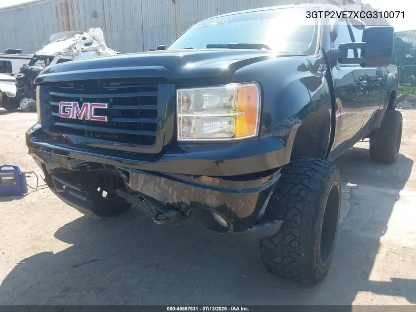 2012 GMC Sierra 1500 Sle VIN: 3GTP2VE7XCG310071 Lot: 45587831