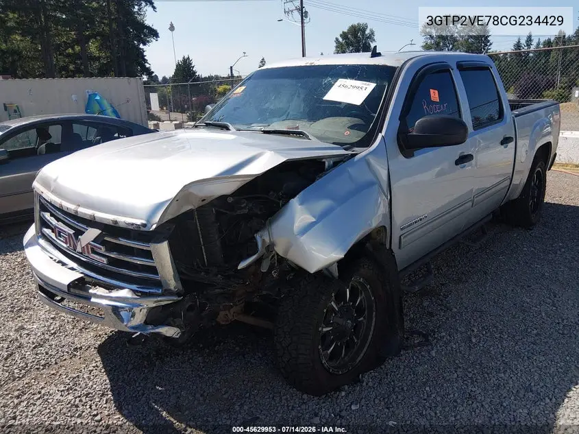2012 GMC Sierra 1500 Sle VIN: 3GTP2VE78CG234429 Lot: 45629953