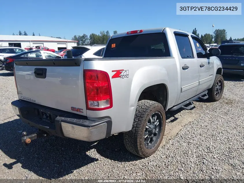 2012 GMC Sierra 1500 Sle VIN: 3GTP2VE78CG234429 Lot: 45629953