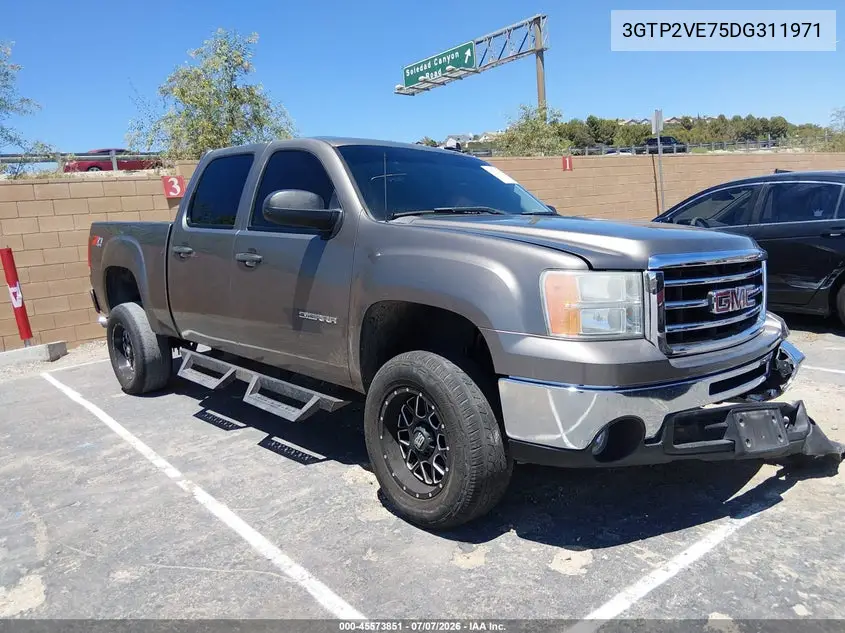 2013 GMC Sierra 1500 Sle VIN: 3GTP2VE75DG311971 Lot: 45573851