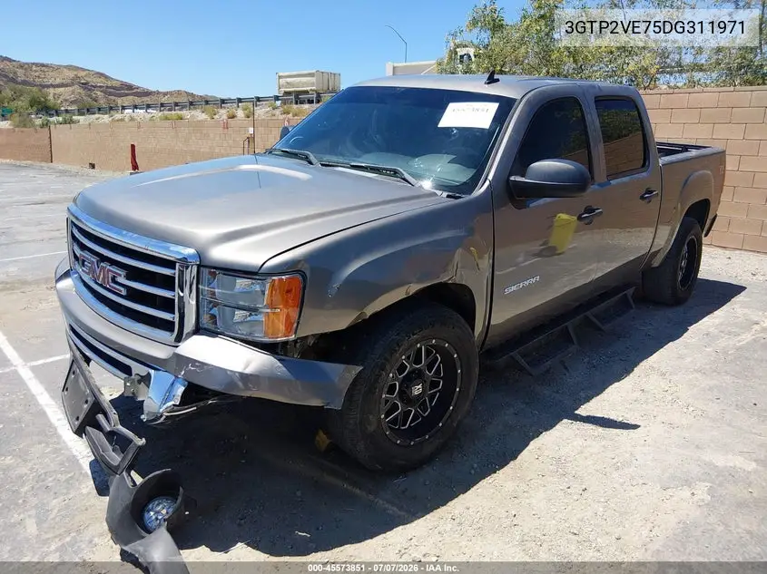 2013 GMC Sierra 1500 Sle VIN: 3GTP2VE75DG311971 Lot: 45573851