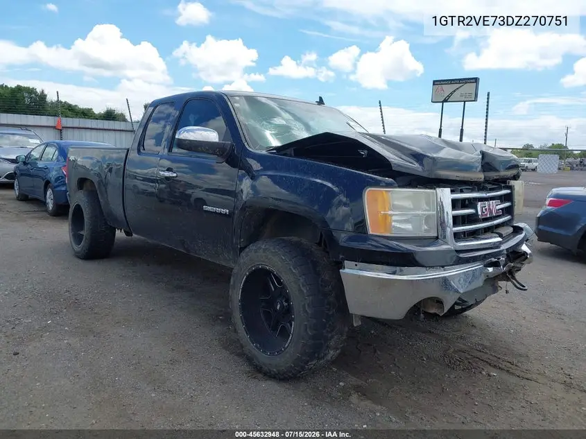 2013 GMC Sierra 1500 Sle VIN: 1GTR2VE73DZ270751 Lot: 45632948