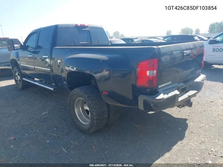 2013 GMC Sierra 3500Hd Denali VIN: 1GT426C85DF103854 Lot: 45634521