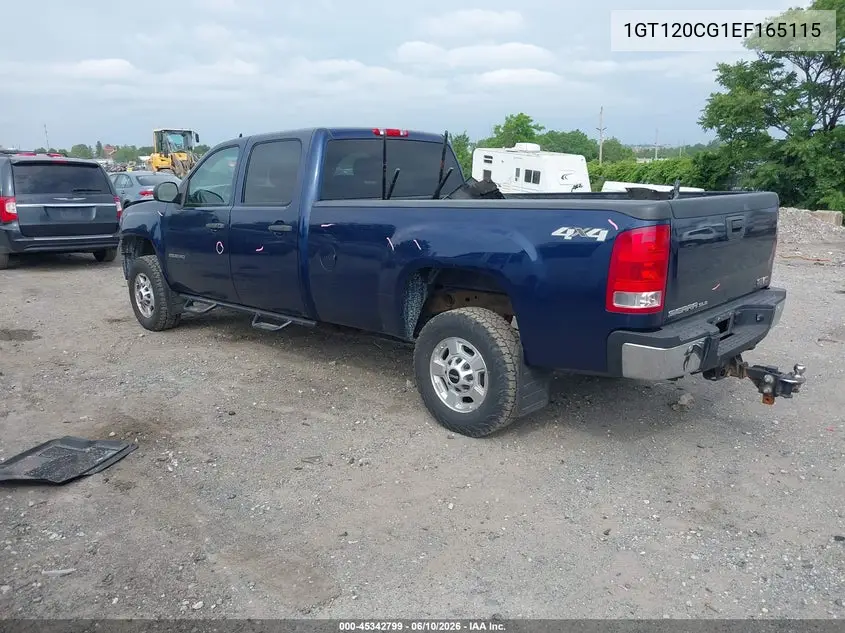 2014 GMC Sierra 2500Hd Sle VIN: 1GT120CG1EF165115 Lot: 45342799